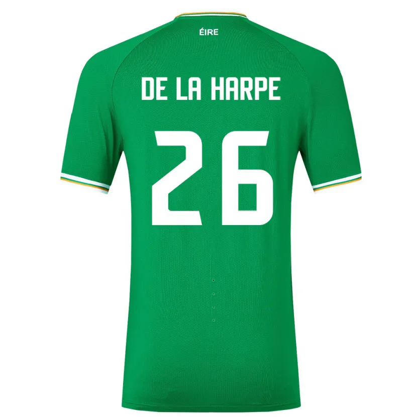 Danxen Kinder Irische Deborah-Anne De La Harpe #26 Grün Heimtrikot Trikot 24-26 T-Shirt