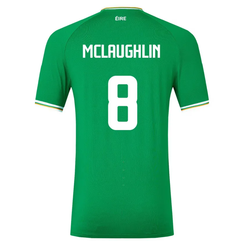 Danxen Kinder Irische Roma Mclaughlin #8 Grün Heimtrikot Trikot 24-26 T-Shirt