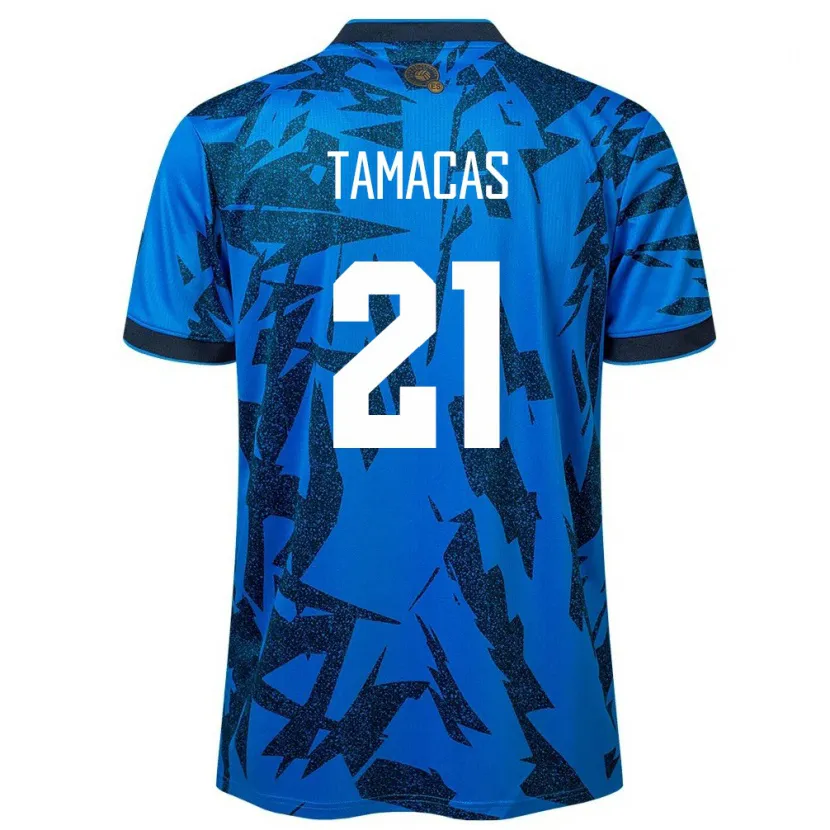 Danxen Kinder El Salvador Bryan Tamacas #21 Blau Heimtrikot Trikot 24-26 T-Shirt