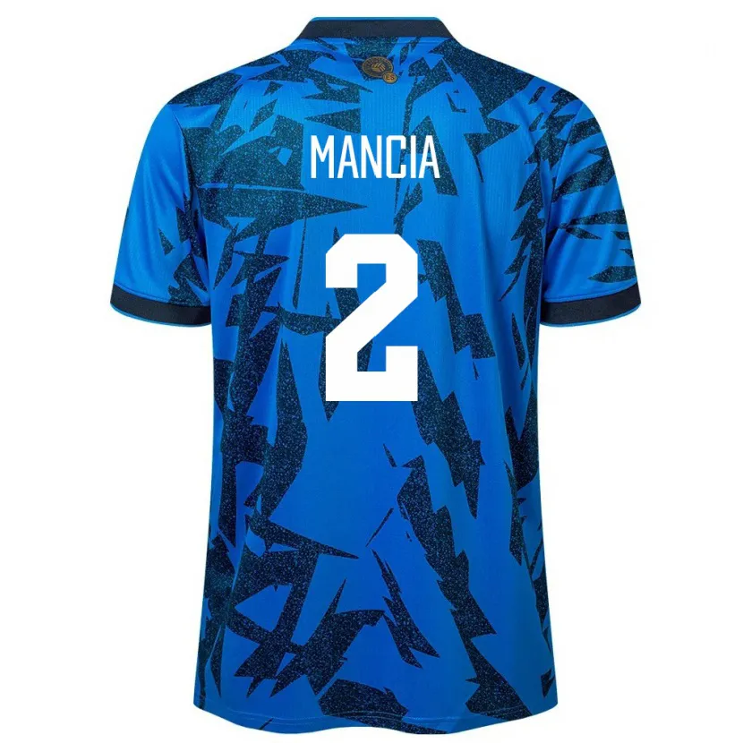 Danxen Kinder El Salvador Steven Mancia #2 Blau Heimtrikot Trikot 24-26 T-Shirt