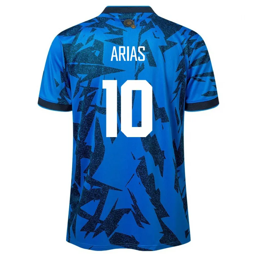 Danxen Kinder El Salvador Cristopher Arias #10 Blau Heimtrikot Trikot 24-26 T-Shirt