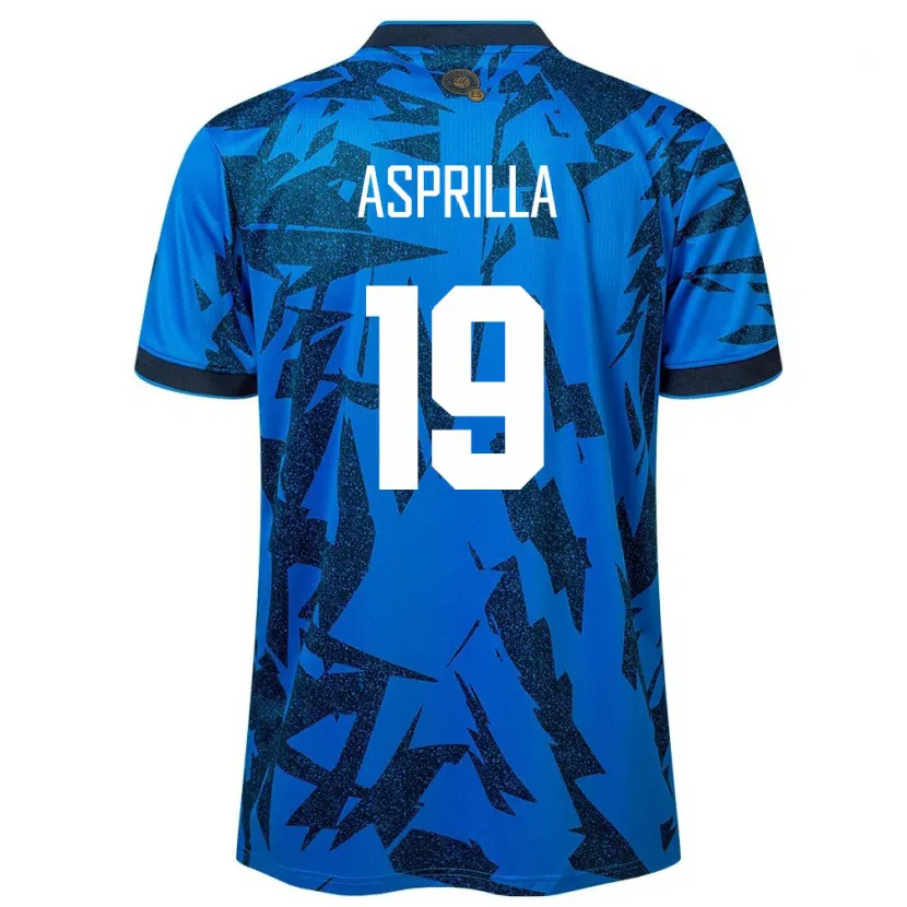 Danxen Kinder El Salvador Jair Asprilla #19 Blau Heimtrikot Trikot 24-26 T-Shirt