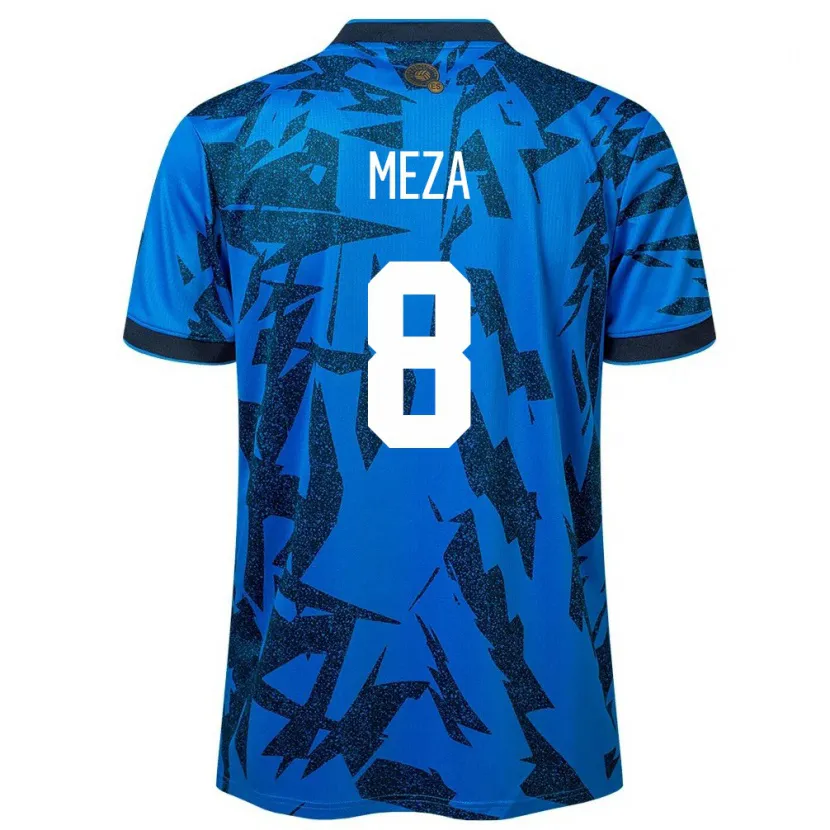 Danxen Kinder El Salvador Victoria Meza #8 Blau Heimtrikot Trikot 24-26 T-Shirt