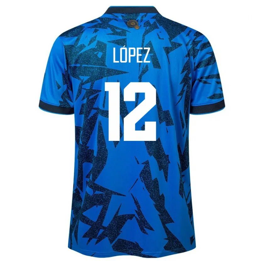 Danxen Kinder El Salvador Abigaíl López #12 Blau Heimtrikot Trikot 24-26 T-Shirt