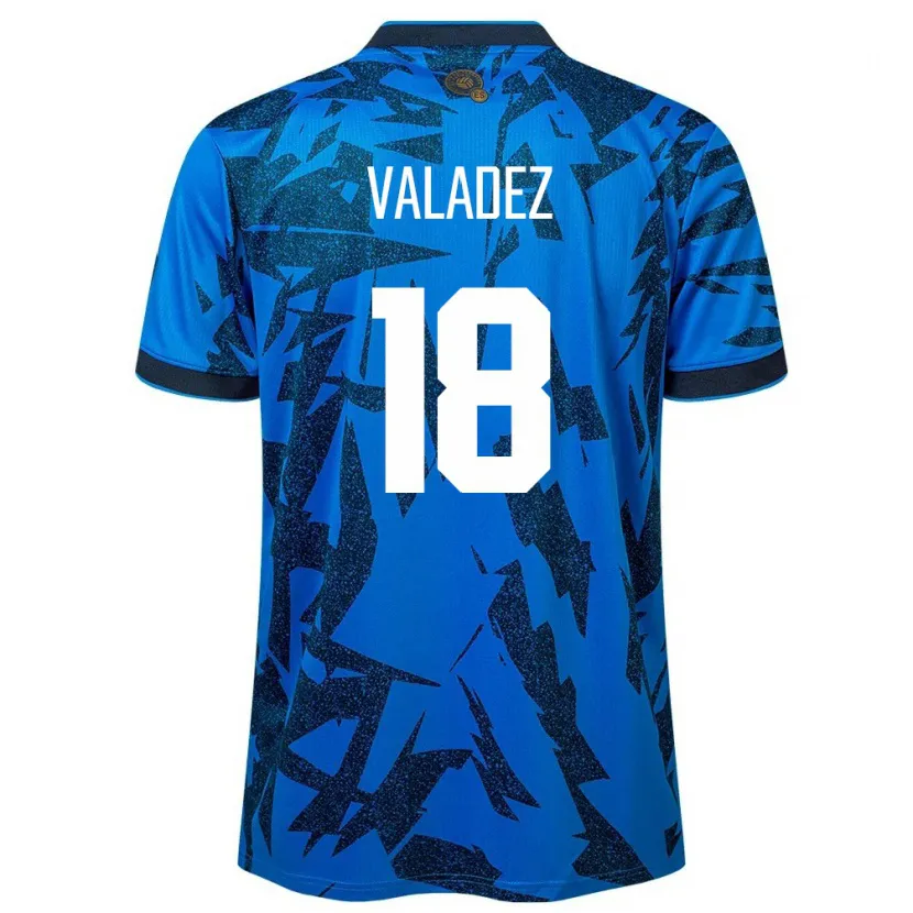 Danxen Kinder El Salvador Samantha Valadez #18 Blau Heimtrikot Trikot 24-26 T-Shirt