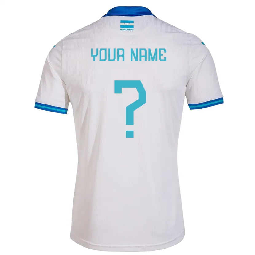 Danxen Kinder Honduras Ihren Namen #0 Weiß Heimtrikot Trikot 24-26 T-Shirt