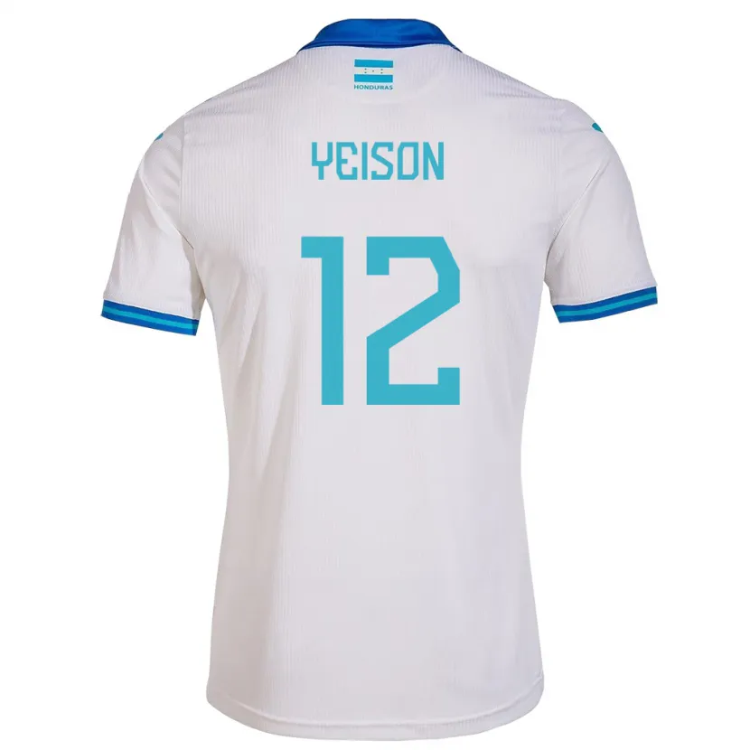 Danxen Kinder Honduras Yeison Mejía #12 Weiß Heimtrikot Trikot 24-26 T-Shirt