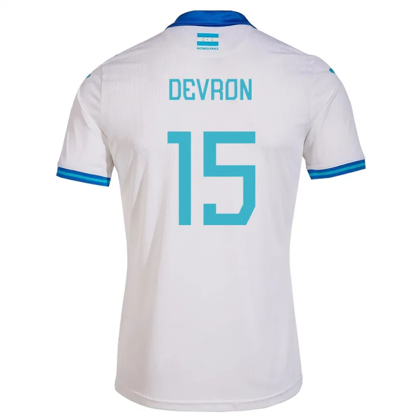 Danxen Kinder Honduras Devron García #15 Weiß Heimtrikot Trikot 24-26 T-Shirt