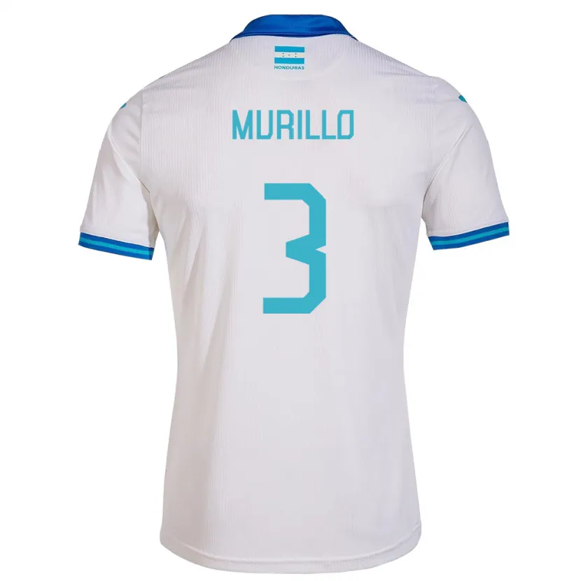 Danxen Kinder Honduras Bárbara Murillo #3 Weiß Heimtrikot Trikot 24-26 T-Shirt