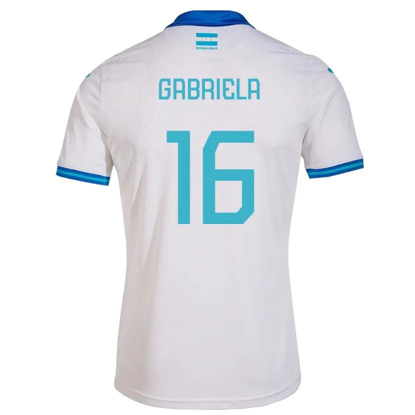 Danxen Kinder Honduras Gabriela García #16 Weiß Heimtrikot Trikot 24-26 T-Shirt