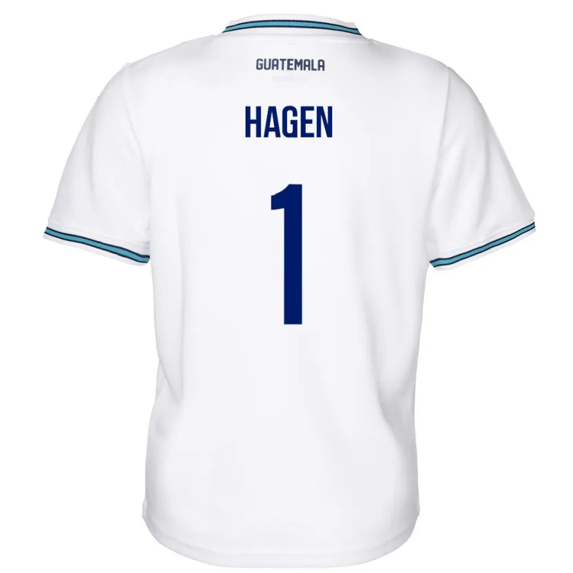 Danxen Kinder Guatemala Nicholas Hagen #1 Weiß Heimtrikot Trikot 24-26 T-Shirt