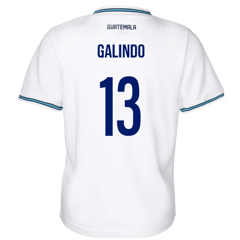 Danxen Kinder Guatemala Alejandro Galindo #13 Weiß Heimtrikot Trikot 24-26 T-Shirt