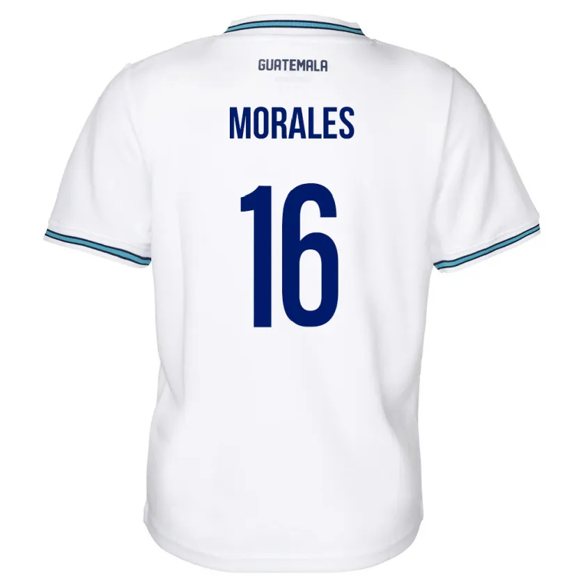 Danxen Kinder Guatemala José Morales #16 Weiß Heimtrikot Trikot 24-26 T-Shirt