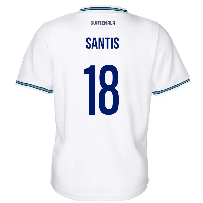 Danxen Kinder Guatemala Óscar Santis #18 Weiß Heimtrikot Trikot 24-26 T-Shirt