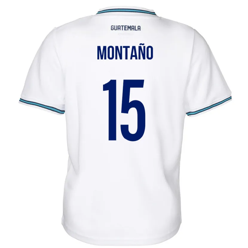Danxen Kinder Guatemala Figo Montaño #15 Weiß Heimtrikot Trikot 24-26 T-Shirt