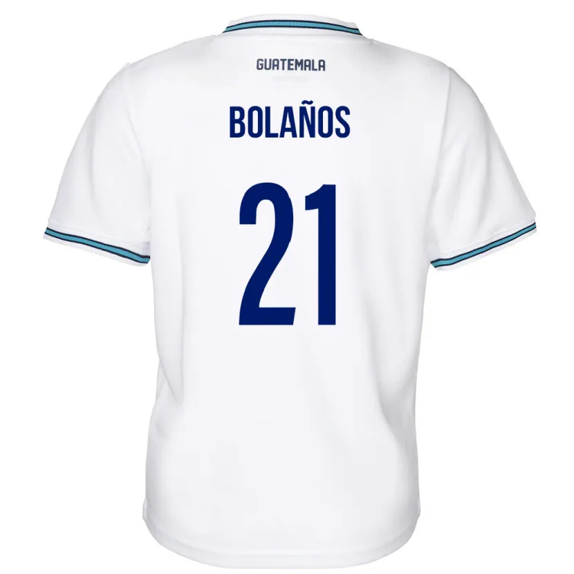 Danxen Kinder Guatemala Diego Bolaños #21 Weiß Heimtrikot Trikot 24-26 T-Shirt