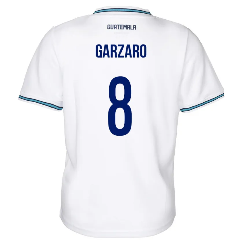 Danxen Kinder Guatemala Santiago Garzaro #8 Weiß Heimtrikot Trikot 24-26 T-Shirt