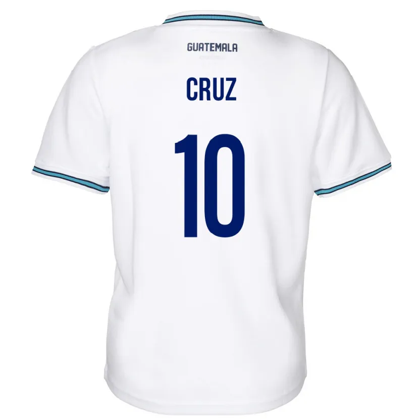 Danxen Kinder Guatemala Axel De La Cruz #10 Weiß Heimtrikot Trikot 24-26 T-Shirt