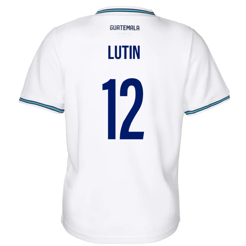 Danxen Kinder Guatemala John Lutin #12 Weiß Heimtrikot Trikot 24-26 T-Shirt