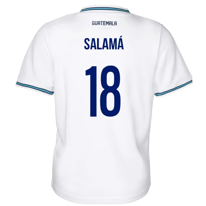 Danxen Kinder Guatemala Anthony Salamá #18 Weiß Heimtrikot Trikot 24-26 T-Shirt