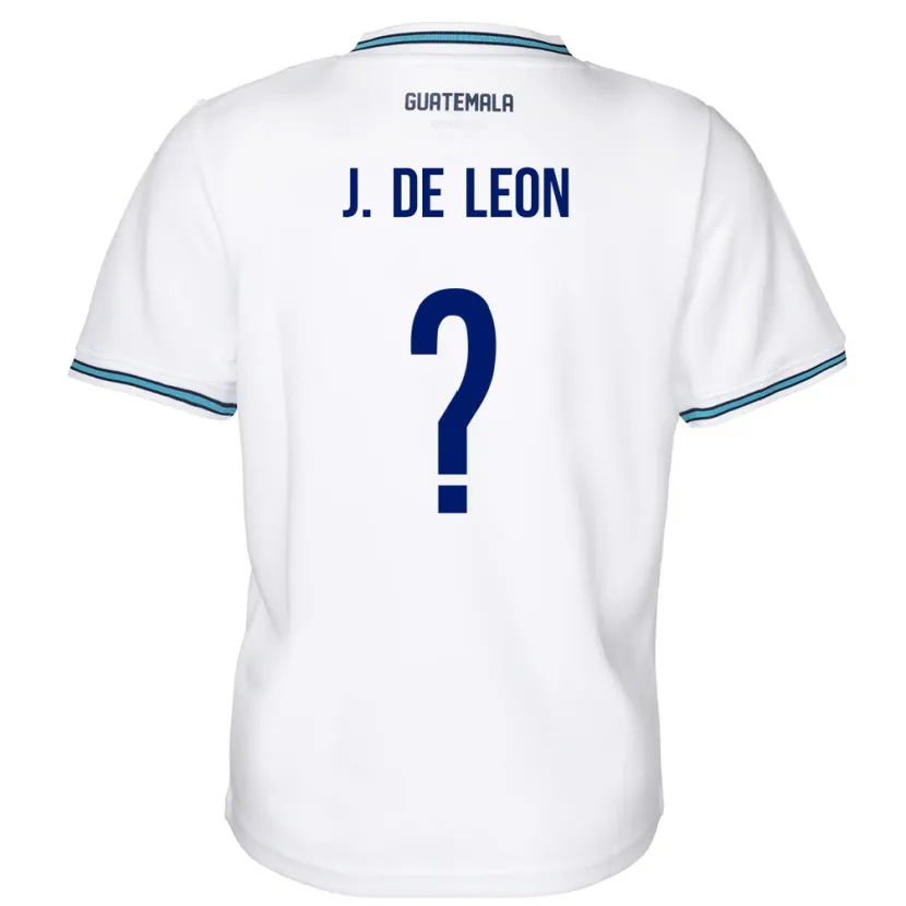 Danxen Kinder Guatemala Jose De Leon #0 Weiß Heimtrikot Trikot 24-26 T-Shirt