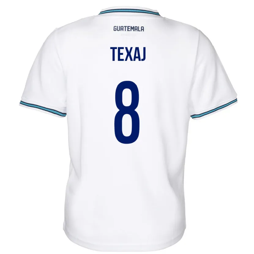 Danxen Kinder Guatemala Elisa Texaj #8 Weiß Heimtrikot Trikot 24-26 T-Shirt