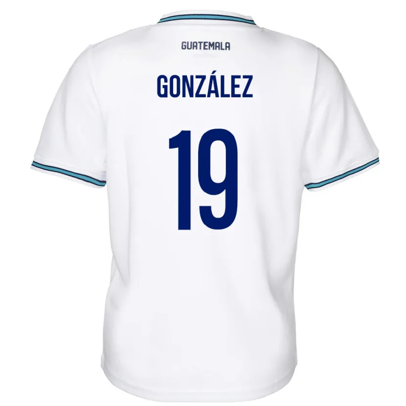 Danxen Kinder Guatemala Karen González #19 Weiß Heimtrikot Trikot 24-26 T-Shirt