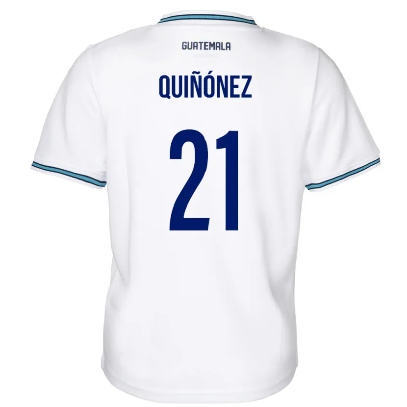 Danxen Kinder Guatemala Andrea Quiñónez #21 Weiß Heimtrikot Trikot 24-26 T-Shirt