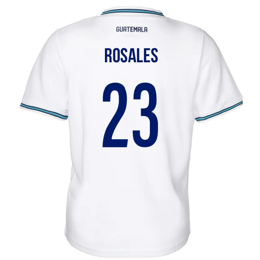 Danxen Kinder Guatemala Yareni Rosales #23 Weiß Heimtrikot Trikot 24-26 T-Shirt