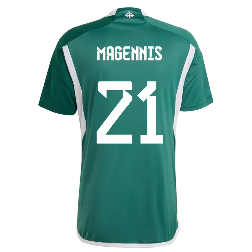 Danxen Kinder Nordirland Josh Magennis #21 Grün Heimtrikot Trikot 24-26 T-Shirt