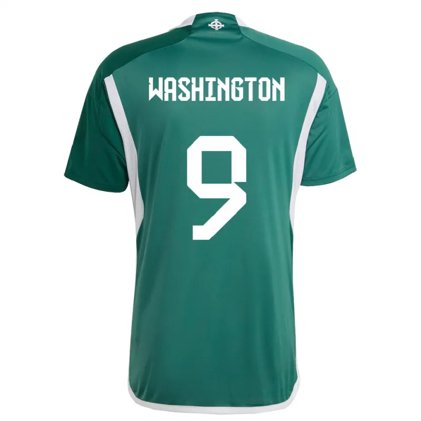 Danxen Kinder Nordirland Conor Washington #9 Grün Heimtrikot Trikot 24-26 T-Shirt