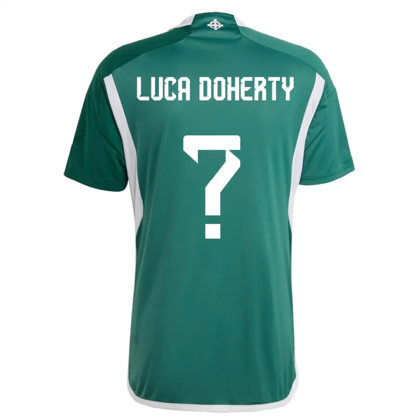 Danxen Kinder Nordirland Luca Doherty #0 Grün Heimtrikot Trikot 24-26 T-Shirt