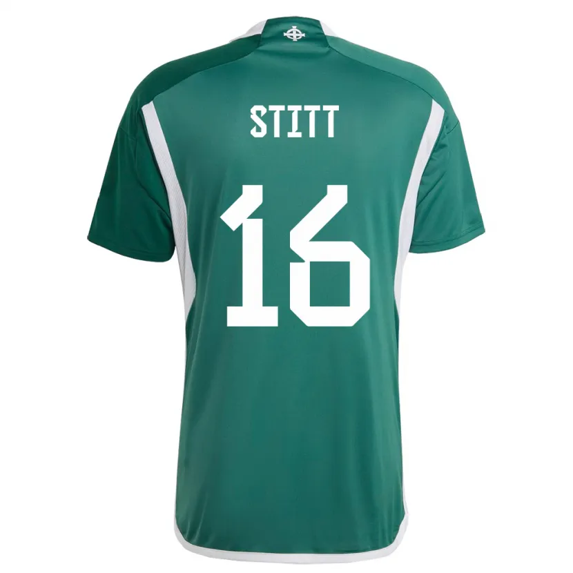 Danxen Kinder Nordirland Dylan Stitt #16 Grün Heimtrikot Trikot 24-26 T-Shirt