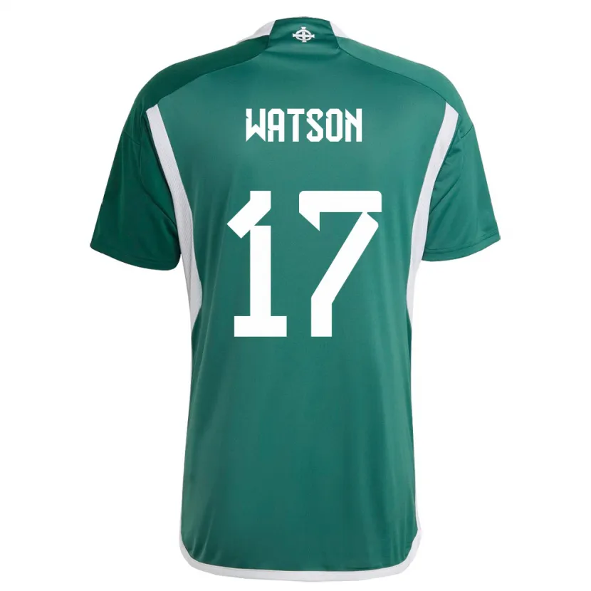 Danxen Kinder Nordirland Alex Watson #17 Grün Heimtrikot Trikot 24-26 T-Shirt