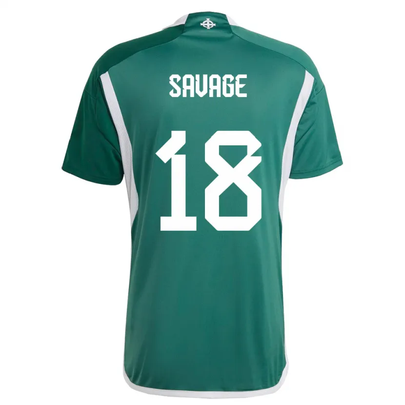 Danxen Kinder Nordirland Troy Savage #18 Grün Heimtrikot Trikot 24-26 T-Shirt