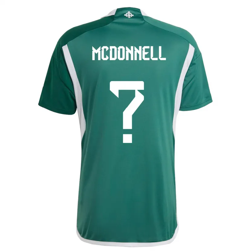 Danxen Kinder Nordirland Noah Mcdonnell #0 Grün Heimtrikot Trikot 24-26 T-Shirt