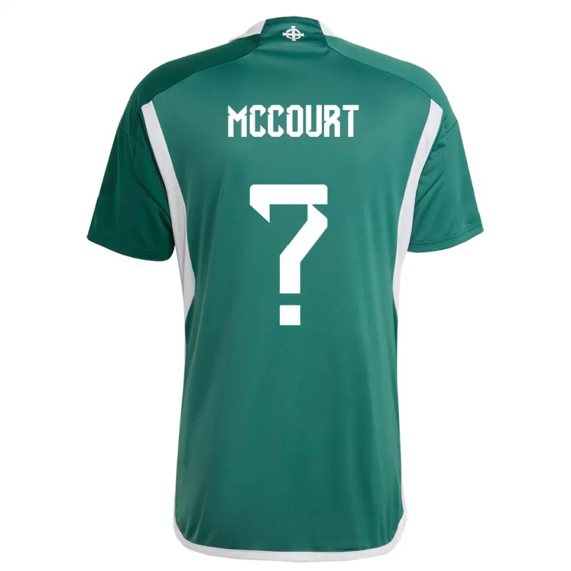 Danxen Kinder Nordirland Glenn Mccourt #0 Grün Heimtrikot Trikot 24-26 T-Shirt