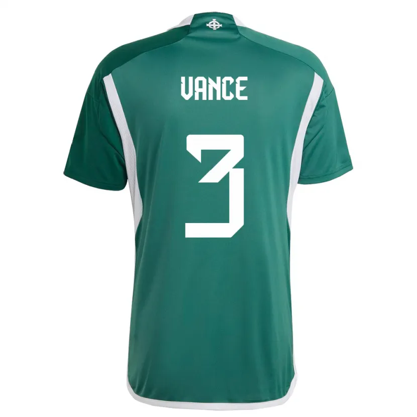 Danxen Kinder Nordirland Demi Vance #3 Grün Heimtrikot Trikot 24-26 T-Shirt