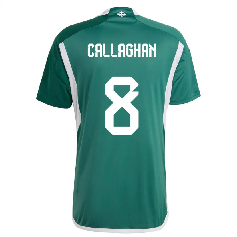 Danxen Kinder Nordirland Marissa Callaghan #8 Grün Heimtrikot Trikot 24-26 T-Shirt