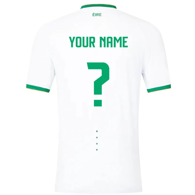 Danxen Kinder Irische Ihren Namen #0 Weiß Auswärtstrikot Trikot 24-26 T-Shirt