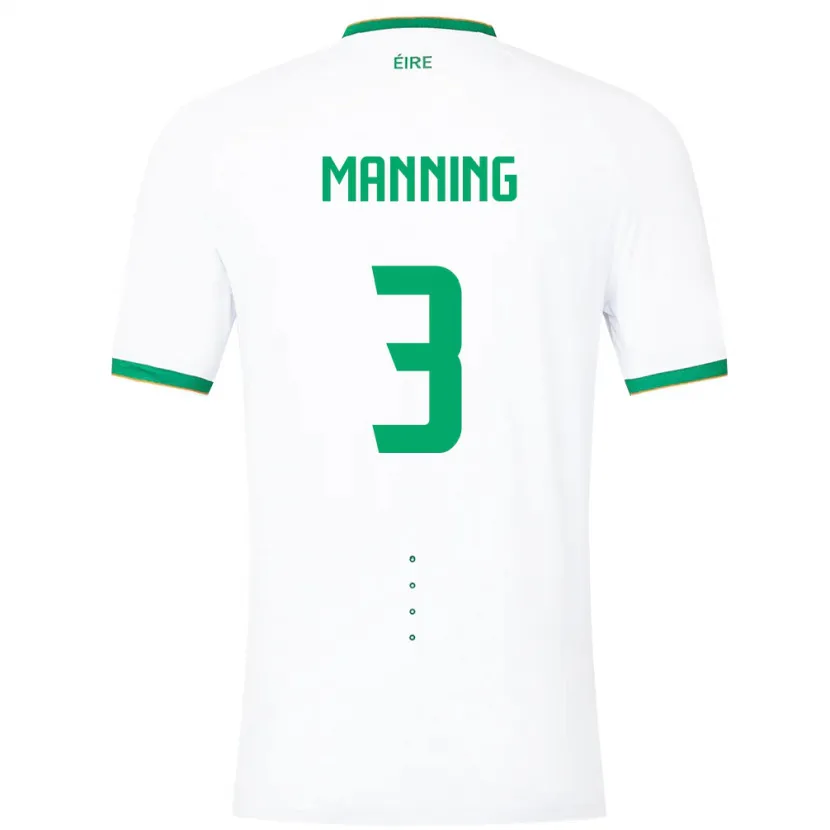 Danxen Kinder Irische Ryan Manning #3 Weiß Auswärtstrikot Trikot 24-26 T-Shirt