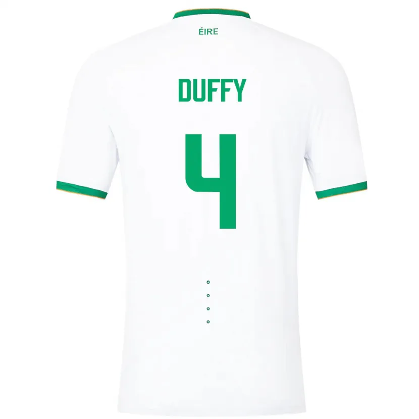 Danxen Kinder Irische Shane Duffy #4 Weiß Auswärtstrikot Trikot 24-26 T-Shirt