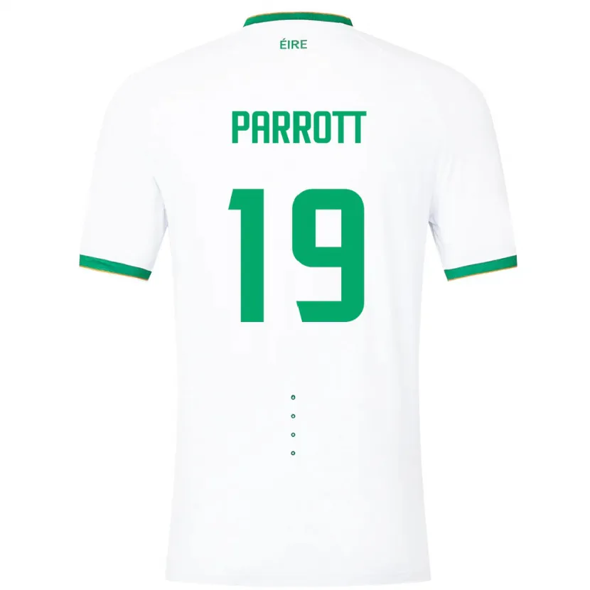 Danxen Kinder Irische Troy Parrott #19 Weiß Auswärtstrikot Trikot 24-26 T-Shirt
