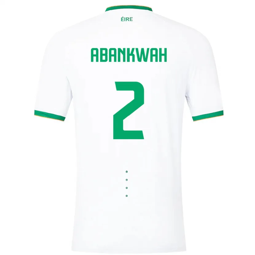 Danxen Kinder Irische James Abankwah #2 Weiß Auswärtstrikot Trikot 24-26 T-Shirt