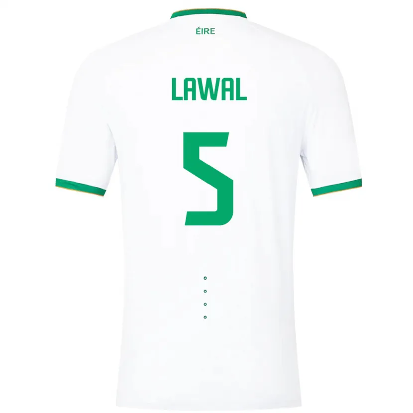 Danxen Kinder Irische Bosun Lawal #5 Weiß Auswärtstrikot Trikot 24-26 T-Shirt