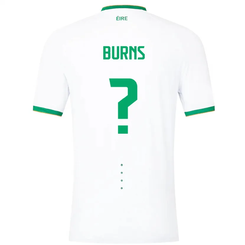 Danxen Kinder Irische Darragh Burns #0 Weiß Auswärtstrikot Trikot 24-26 T-Shirt