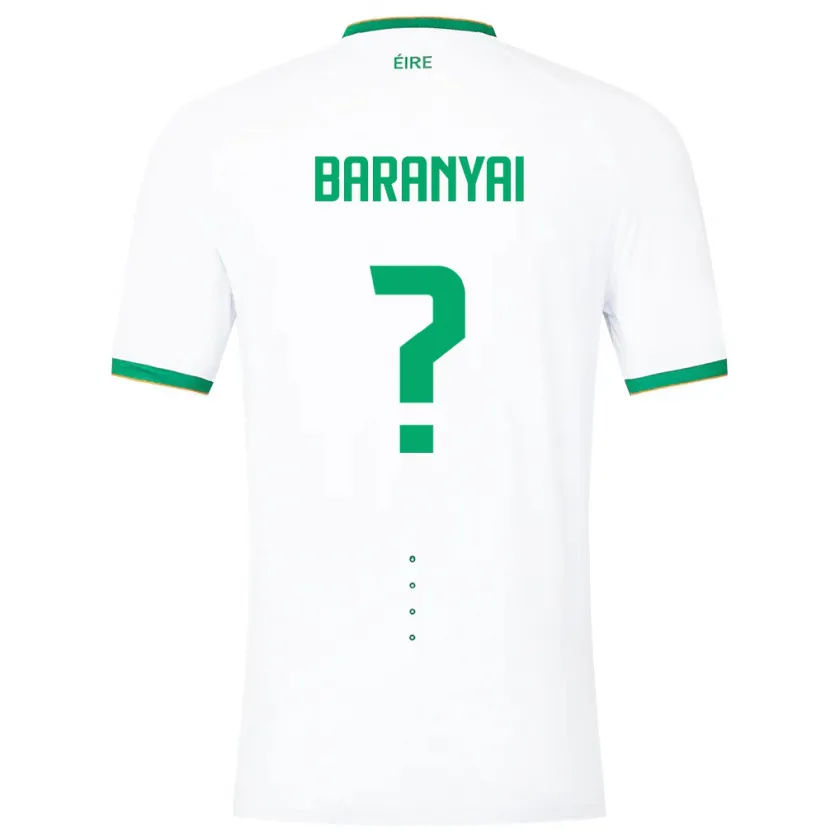 Danxen Kinder Irische Patrick Baranyai #0 Weiß Auswärtstrikot Trikot 24-26 T-Shirt