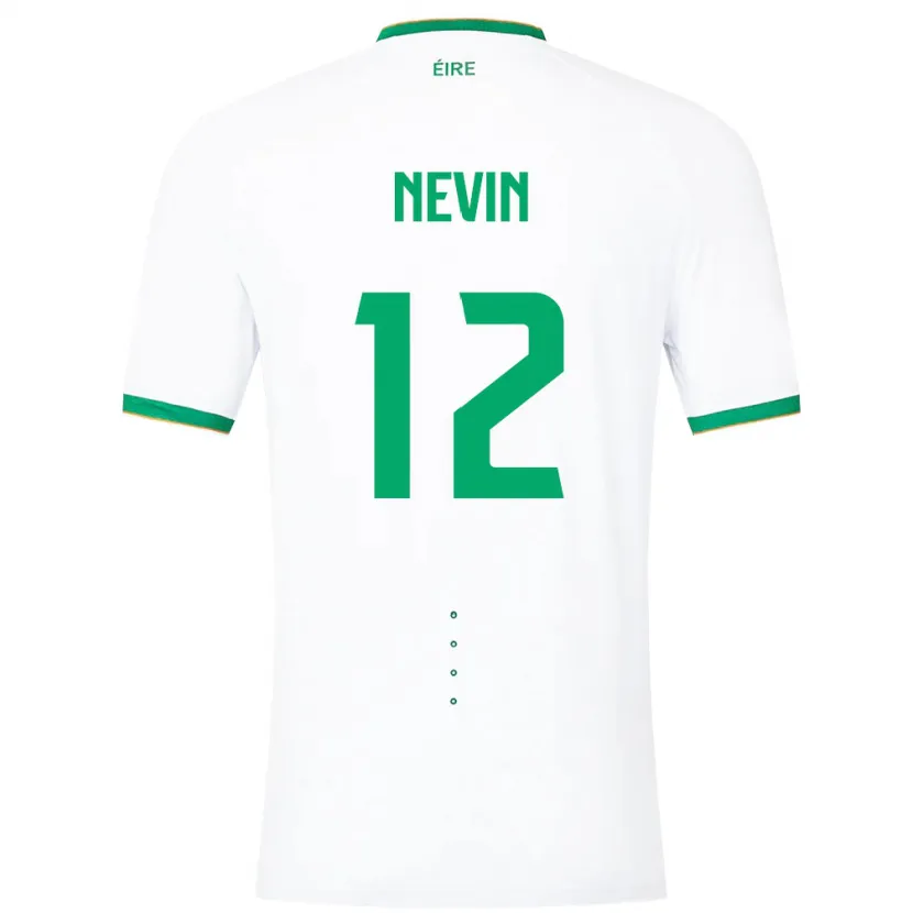 Danxen Kinder Irische Harry Nevin #12 Weiß Auswärtstrikot Trikot 24-26 T-Shirt