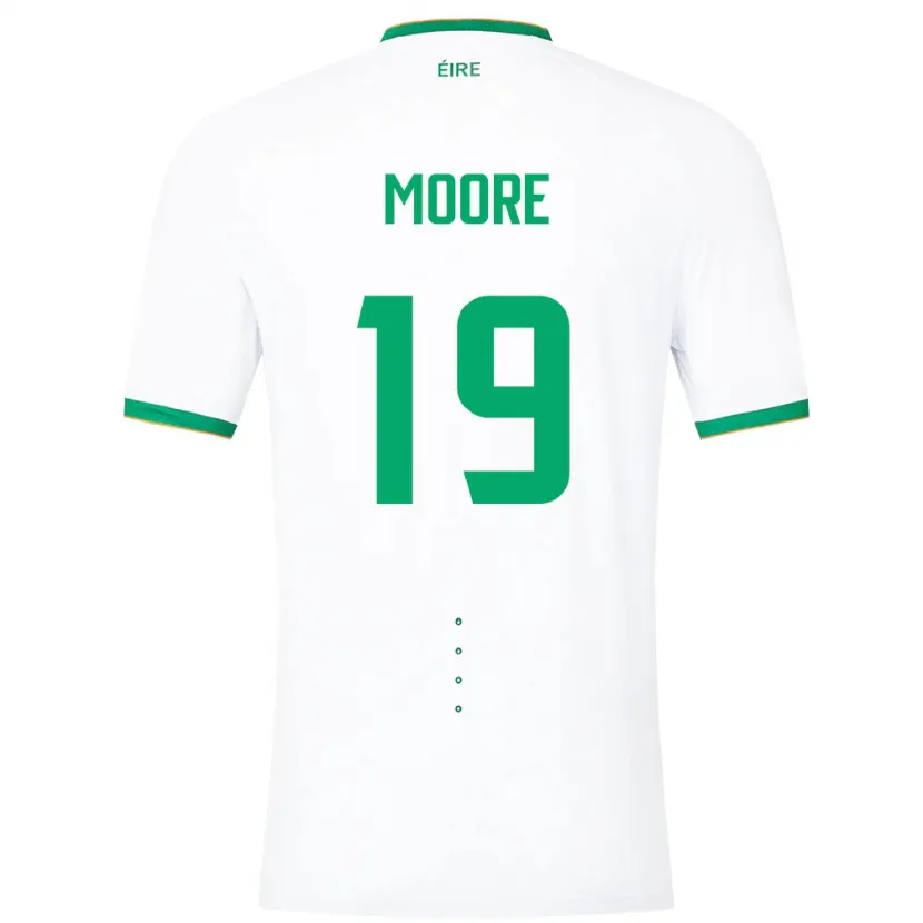 Danxen Kinder Irische Sean Moore #19 Weiß Auswärtstrikot Trikot 24-26 T-Shirt