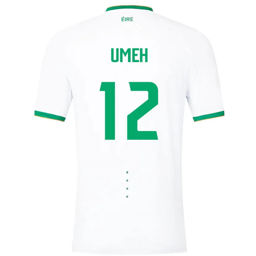 Danxen Kinder Irische Jaden Umeh #12 Weiß Auswärtstrikot Trikot 24-26 T-Shirt